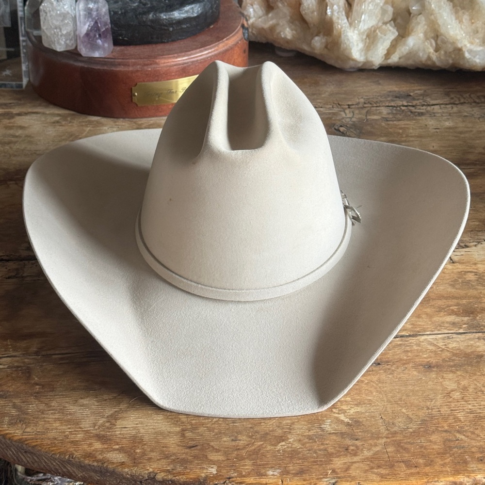 Resistol 30x Beaver Western Vintage Cowboy Felt
Hat 7 56 Long Oval Rare Tan - Picture 2 of 7